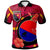 Papua New Guinea Polo Shirt Central Province Flag of PNG with Hibicus and Polynesian Culture Polo Shirt Art - Polynesian Pride
