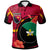 Papua New Guinea Polo Shirt Enga Flag of PNG with Hibicus and Polynesian Culture Polo Shirt Art - Polynesian Pride