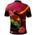 Papua New Guinea Polo Shirt Chimbu Flag of PNG with Hibicus and Polynesian Culture Polo Shirt - Polynesian Pride