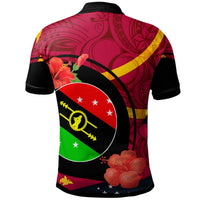 Papua New Guinea Polo Shirt Southern Highlands Flag of PNG with Hibicus and Polynesian Culture Polo Shirt - Polynesian Pride