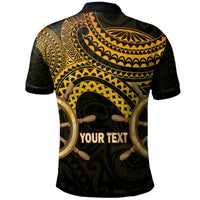 Hawaii Custom Polo Shirt Waipahu High School Marauders Pirates Polynesian Tribal Pattern LT10 - Polynesian Pride