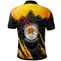 Hawaii Polynesian Polo Shirt James Campbell High School Polynesian Pattern LT10 - Polynesian Pride