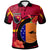 Papua New Guinea Polo Shirt New Ireland Flag of PNG with Hibicus and Polynesian Culture Polo Shirt Art - Polynesian Pride