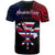 Hawaiian Kanaka T Shirt Flag Nation Black Demodern - Polynesian Pride