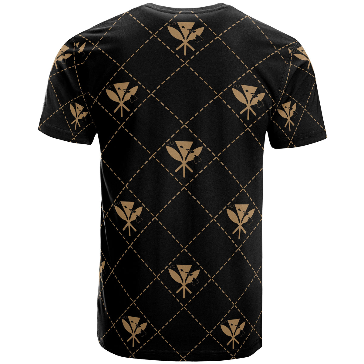 Kanaka Maoli T Shirt Regal Gold AH - Polynesian Pride