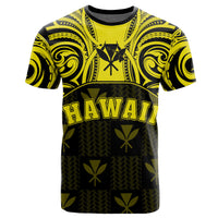 Hawaiian Kanaka T Shirt Demodern Yellow - Polynesian Pride
