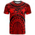 Custom Hawaii T Shirt Coat of Arm Hawaii & Polynesian Patterns Maui Tattoo Unisex Red - Polynesian Pride