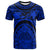 Polynesian T Shirt Guam Flag, Seal with Maui Moana Tattoo Unisex Blue - Polynesian Pride
