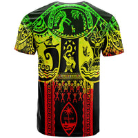 Polynesian T Shirt Guam Flag, Seal with Maui Moana Tattoo - Polynesian Pride