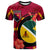 Papua New Guinea T Shirt Jiwaka Flag of PNG with Hibicus and Polynesian Culture T Shirt Art - Polynesian Pride
