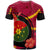 Papua New Guinea T Shirt Eastern Highlands Flag of PNG with Hibicus and Polynesian Culture T Shirt - Polynesian Pride