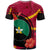 Papua New Guinea T Shirt Enga Flag of PNG with Hibicus and Polynesian Culture T Shirt - Polynesian Pride