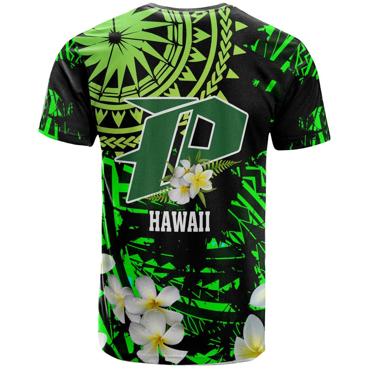 Hawaii Polynesian T Shirt Pahoa High & Intermediate School with Polynesian Patterns LT10 - Polynesian Pride