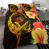 Hawaii Polynesian Bedding Set - Hawaii Sharks Tribal Patterns Orange - Polynesian Pride