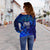 Chuuk Polynesian Off Shoulder Sweatshirt - Lauhala Coat Of Arms - Polynesian Pride