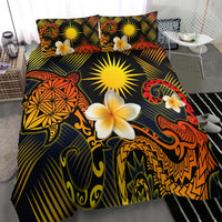 Marshall Islands Polynesian Bedding Set - Lauhala Turtle Plumeria Tropical - Polynesian Pride