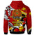 Papua New Guinea Hoodie Custom Coat of Arms PNG with Polynesian Culture Hoodie - Polynesian Pride