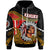 Hawaii Polynesian Hoodie Kahuku High & Intermediate School The Red Raiders Polynesian Culture Pride LT10 Black - Polynesian Pride