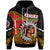 Hawaii Polynesian Hoodie Kahuku High & Intermediate School The Red Raiders Polynesian Culture Pride LT10 Black - Polynesian Pride