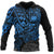 Samoa Polynesian Hoodie Blue Turtle Flowing Unisex Blue - Polynesian Pride