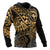 Polynesian Hawaii (Kanaka Maoli) Zip up Hoodie Gold Turtle Hibiscus Flowing - Polynesian Pride