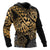 Tonga Polynesian Hoodie Gold Turtle Flowing - Polynesian Pride