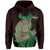 Polynesian Hula Man Helmet Hawaii Hoodie Red - Polynesian Pride