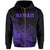 Tropic Hibiscus Seal of Hawaii Zip Hoodie Violet - Polynesian Pride