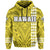 Polynesian Islands Warrior Kakau Hawaii Hoodie Yellow - Polynesian Pride