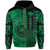 Polynesian Seal of Hawaii Zip Hoodie Green NRP Style - Polynesian Pride