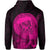 Tropic Hibiscus Seal of Hawaii Zip Hoodie Pink - Polynesian Pride