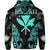 Polynesian Tropic Kanaka Maoli Hibiscus Hawaii Hoodie Turquoise - Polynesian Pride