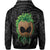 Polynesian Hula Man Helmet Hawaii Hoodie White - Polynesian Pride