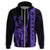 Kanaka Map King Purple Zipper Hoodie Edgar Style - Polynesian Pride