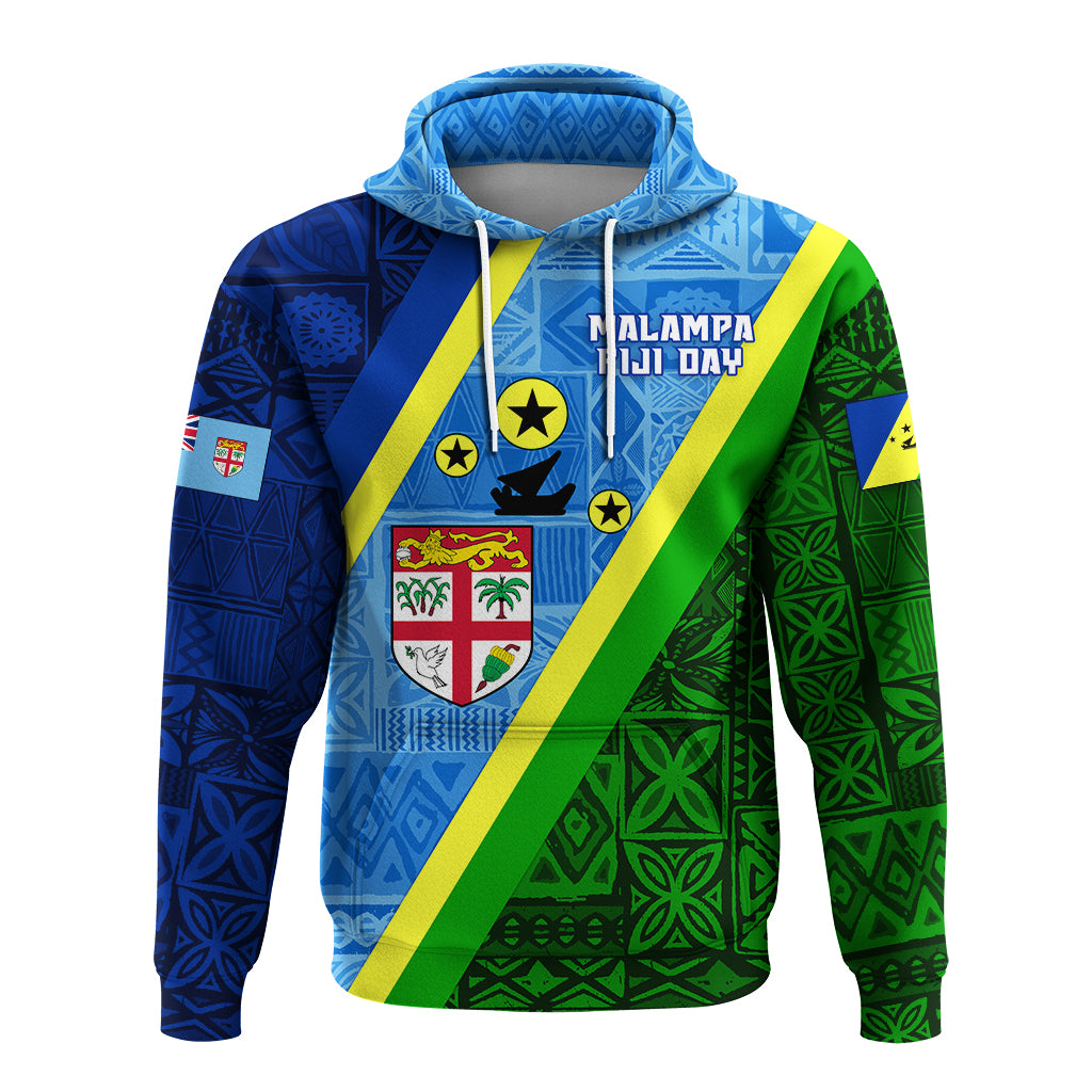 Vanuatu Malampa Fiji Day Hoodie Combine Flag Design LT4 - Polynesian Pride