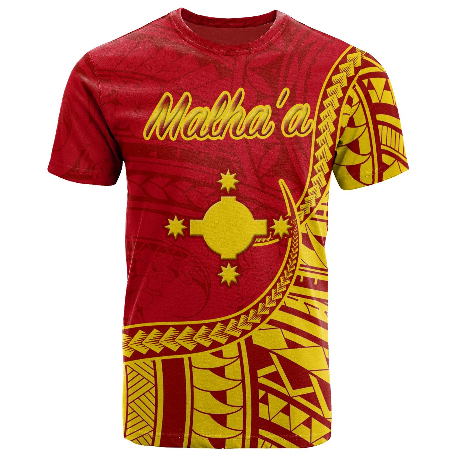 Rotuma T Shirt Malhaa Flag Rotuma Unisex Red - Polynesian Pride