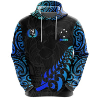 New Zealand Maori Rugby Lion Hoodie Customized - Polynesian Pride