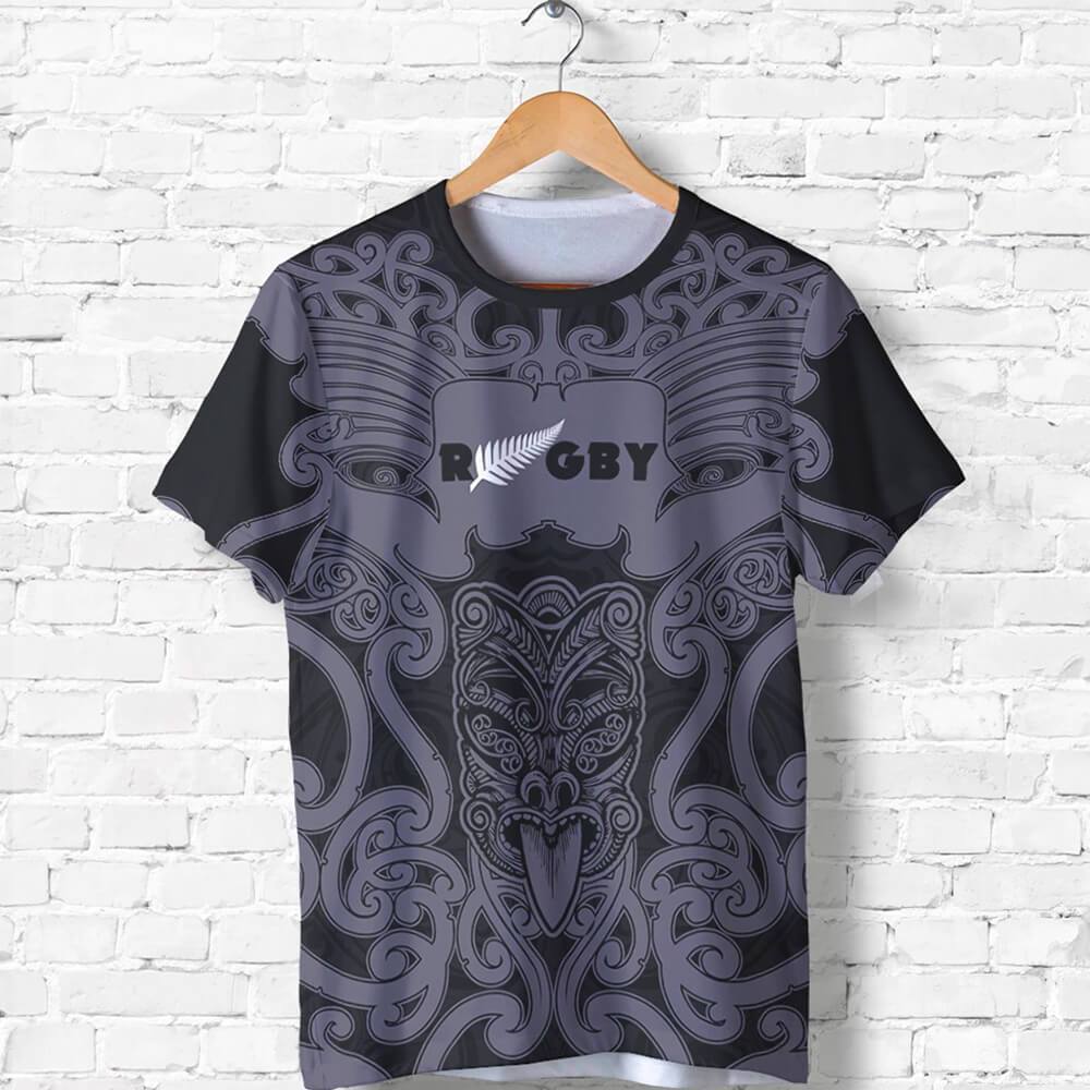 New Zealand Rugby Shirt, Maori Mangopare T Shirt Unisex Black - Polynesian Pride