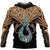 Maori Tattoo Hoodie Hei Matau Abalone Gold Unisex Yellow - Polynesian Pride