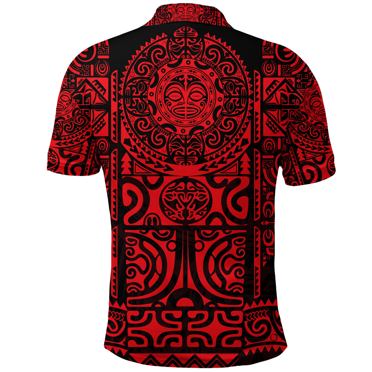 Marquesas Islands Polo Shirt Marquesan Tattoo Unique Style Red LT8 - Polynesian Pride