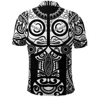 Marquesas Islands Polo Shirt Marquesan Tattoo Original Style Black LT8 - Polynesian Pride