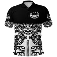 Custom Marquesas Islands Polo Shirt Marquesan Tattoo Special Style Black LT8 - Polynesian Pride
