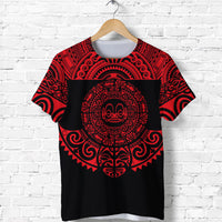 Custom Marquesas Islands T Shirt Marquesan Tattoo Simplified Version Red LT8 - Polynesian Pride