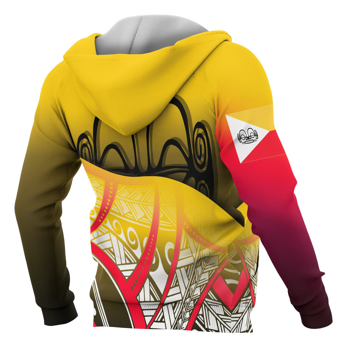 Marquesas Islands Coat of Arms Zip up Hoodie Polynesian Pattern - Polynesian Pride