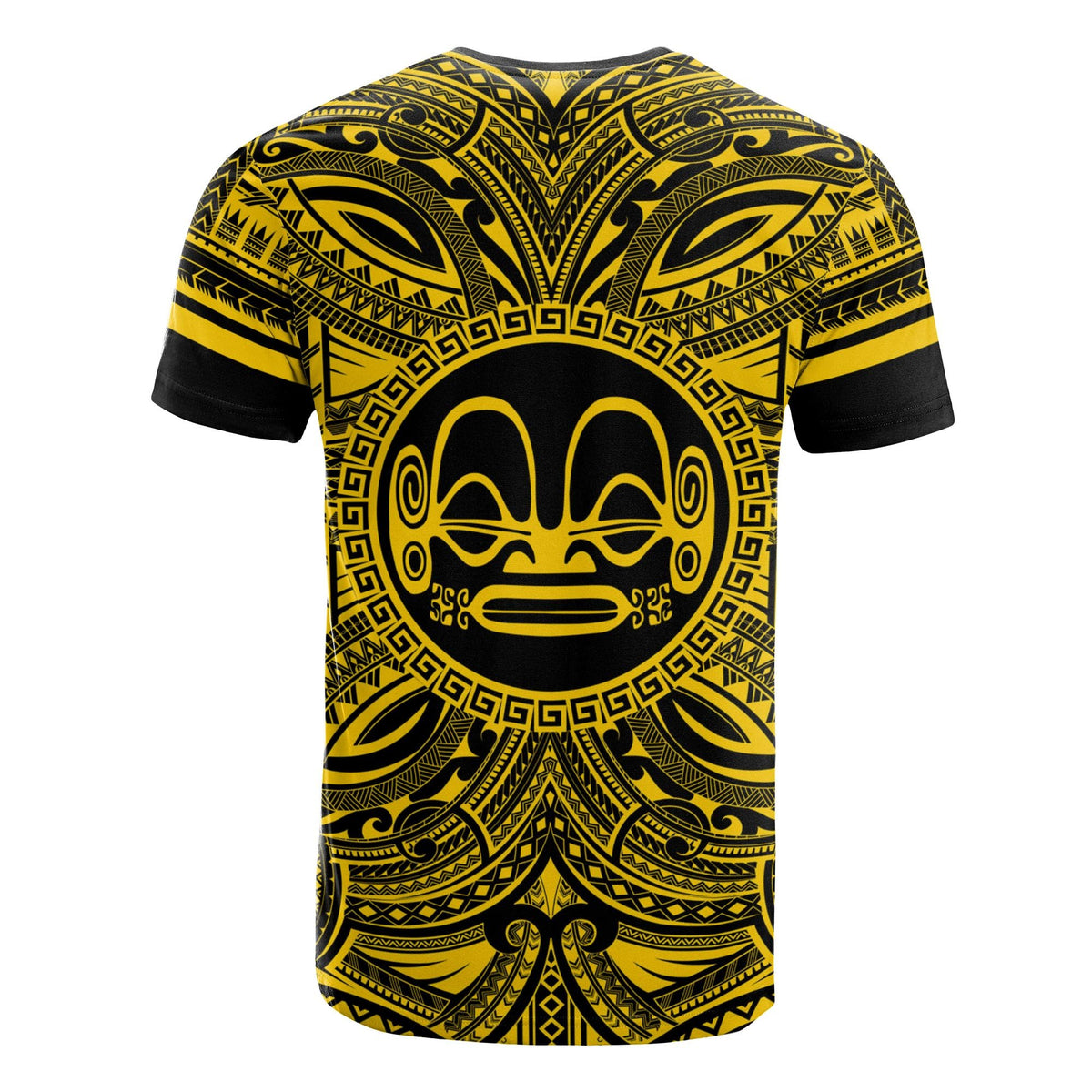 Marquesas Islands All T Shirt Marquesas Islands Coat Of Arms Polynesian Gold Black - Polynesian Pride