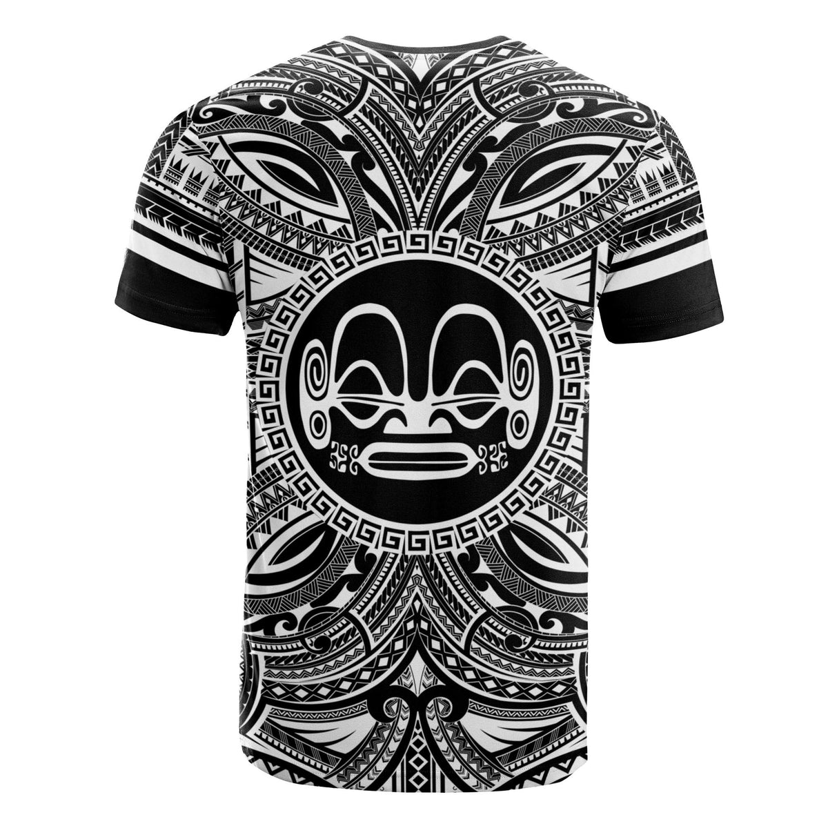 Marquesas Islands All T Shirt Marquesas Islands Coat Of Arms Polynesian White Black - Polynesian Pride