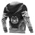 Marquesas Islands Polynesian Chief Custom Zip up Hoodie Black Version - Polynesian Pride