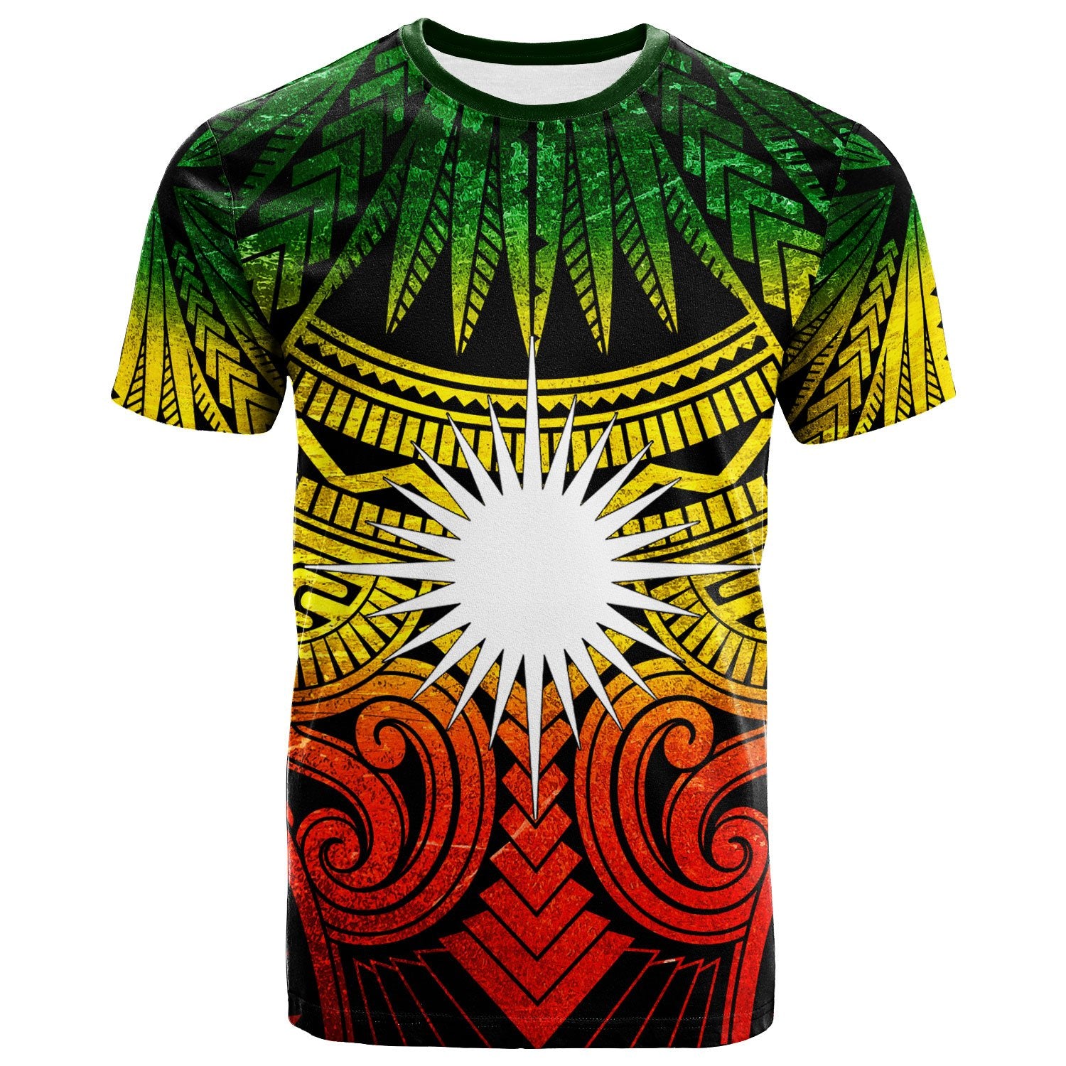 Marshall IslandsT Shirt Reggae Classic Vignette Style Unisex Art - Polynesian Pride