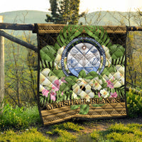 Marshall Islands Premium Quilt - Polynesian Gold Patterns Collection - Polynesian Pride