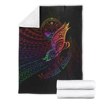 Marshall Islands Premium Blanket - Butterfly Polynesian Style - Polynesian Pride